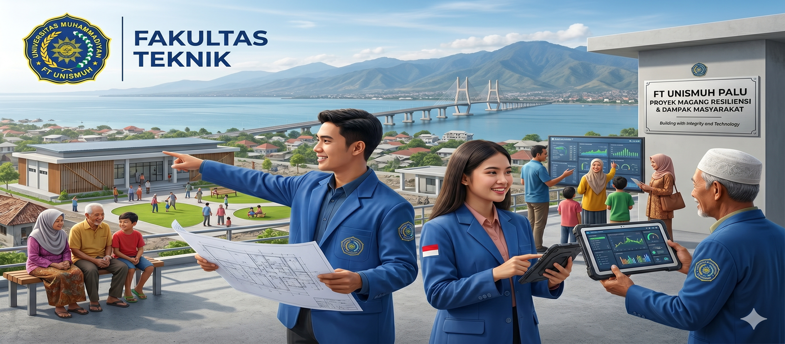 Kolaborasi Mahasiswa FT UNISMUH Palu dalam Proyek Magang Resiliensi dan Dampak Masyarakat