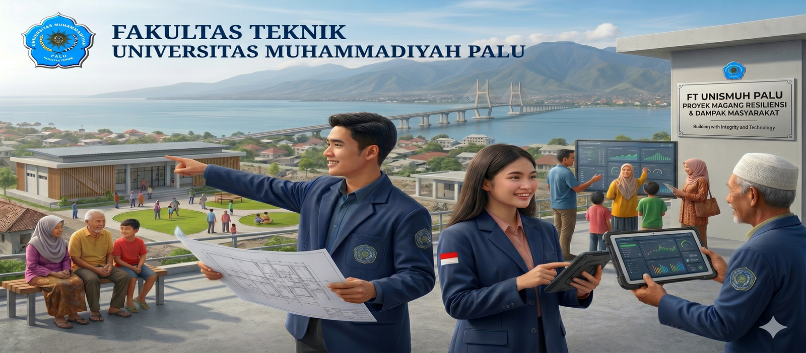 Kolaborasi Mahasiswa FT UNISMUH Palu dalam Proyek Magang Resiliensi dan Dampak Masyarakat